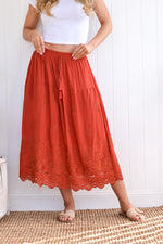 Earthen Skirt - Orange/Rust