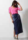 Denim Skirt - Blue