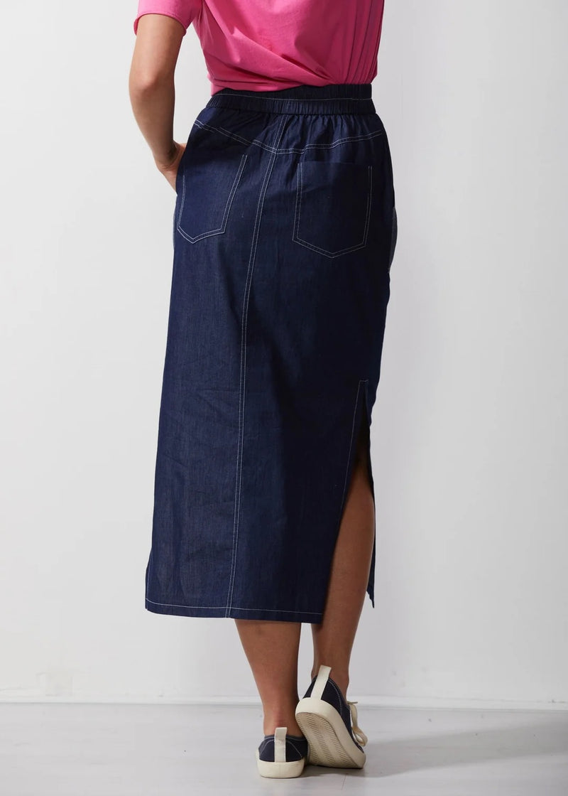 Denim Skirt - Blue