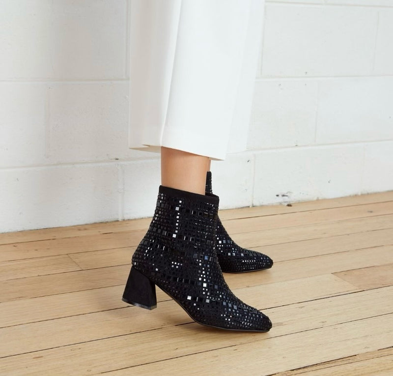 Glam Ankle Boot - Black