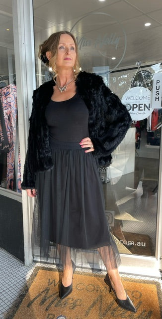 Black tulle skirt australia best sale