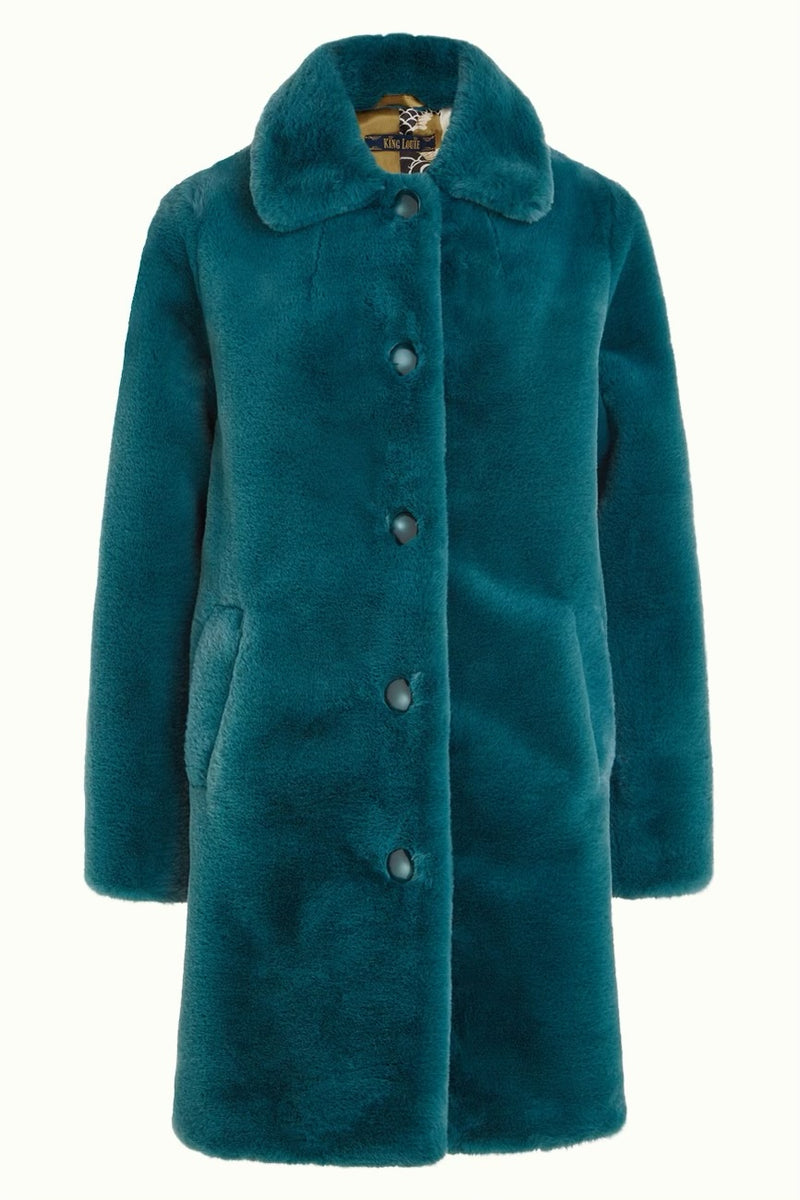 Anais Coat Long Philly - Sea Blue