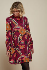 Lovechild Dress Cabernet - Red