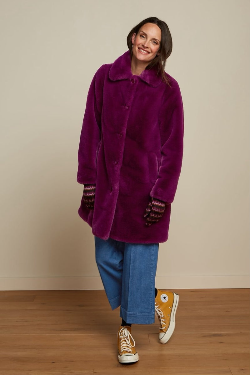 Anais Coat Long Philly Caspia - Purple