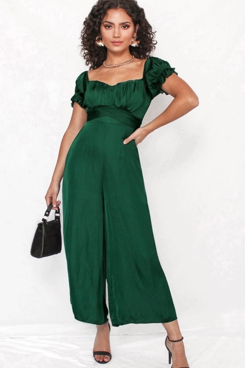 Jolene Jumpsuit - Forest Green