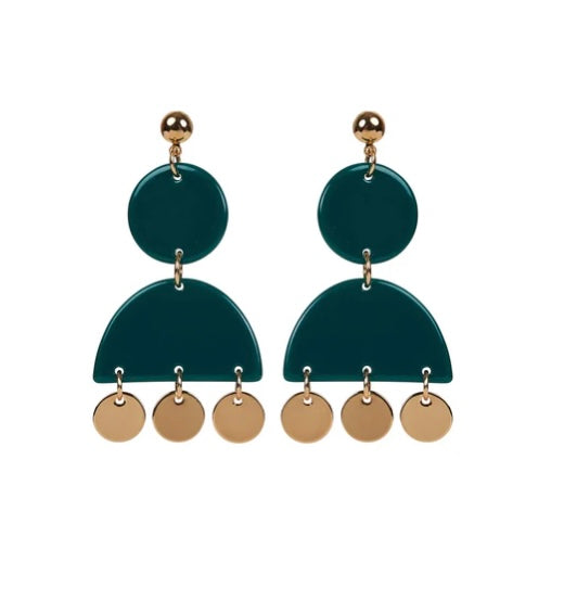 Cleo Drop Earring - Teal